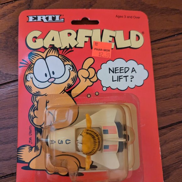 Garfiled the Cat Ertl Need a Lift? Diecast Car USA Space Shuttle Vintage 1978 - Picture 4 of 4